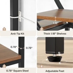 9-Tier Bookcase, 70.87