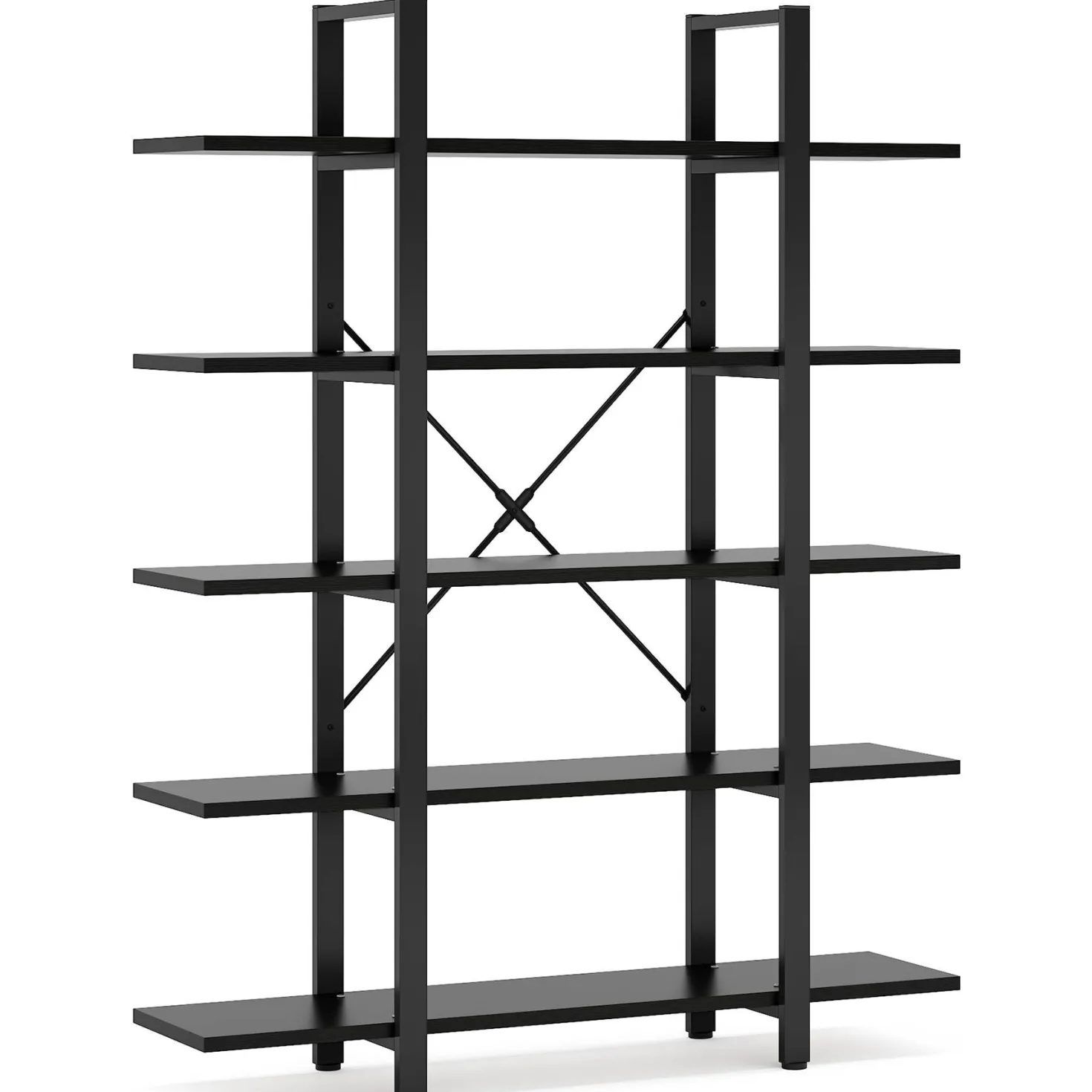 5-Tier Bookshelf, Open Etagere Bookcase Storage Display Rack