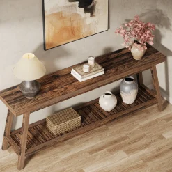 2-Tier Console Table, 70.9