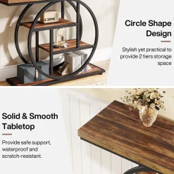 4-Tier Console Table, 41.3