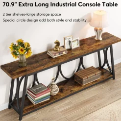 2-Tier Console Table, 70.9