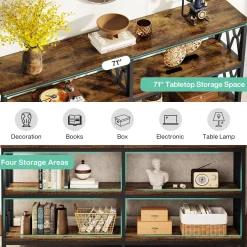 3-Tier Console Table, 70.9