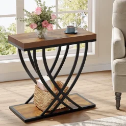 2-Tier Narrow End Table, 23.62