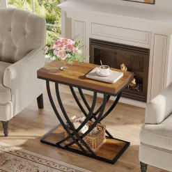 2-Tier Narrow End Table, 23.62
