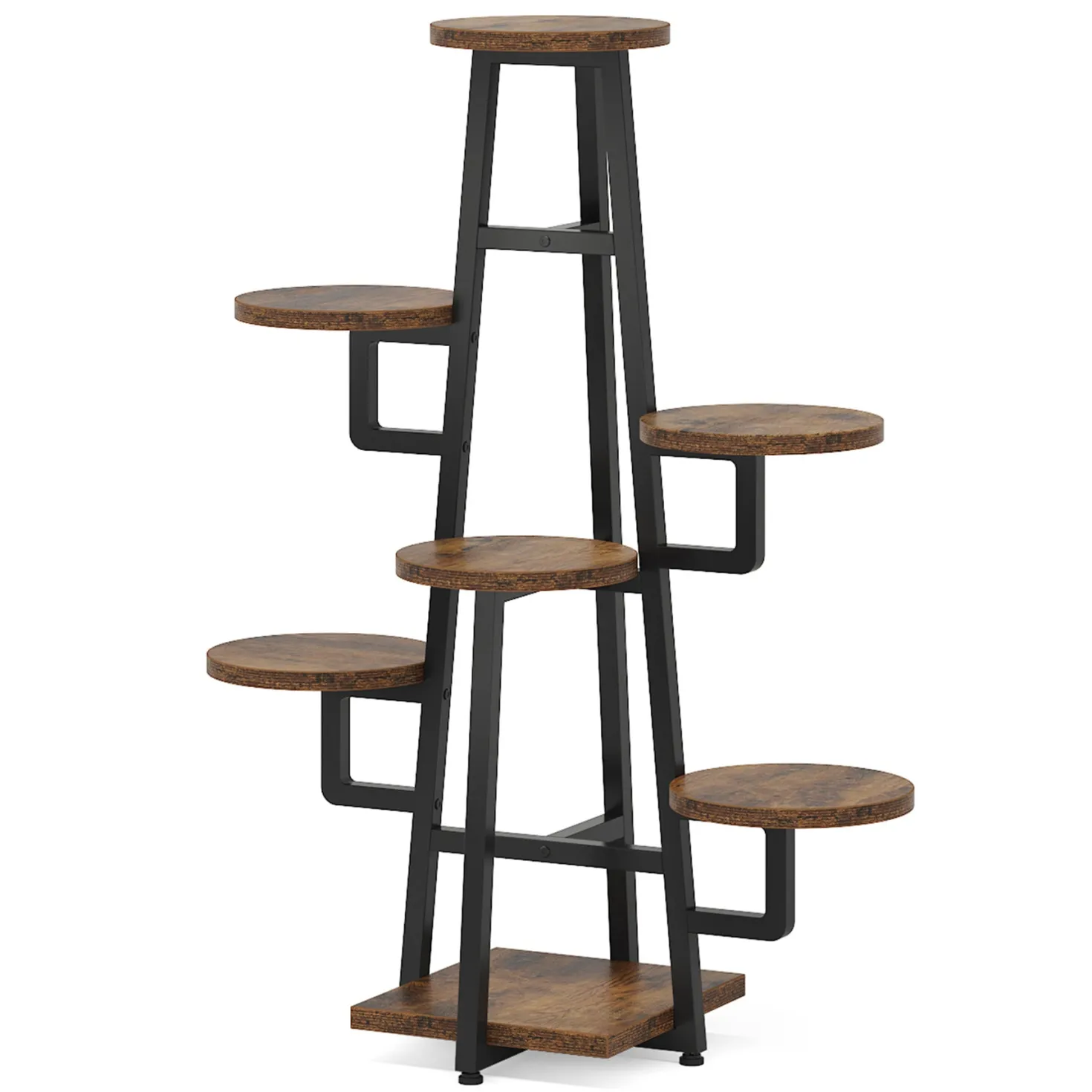 7-Tier Plant Stand, 43.3" Plant Pots Holder Rack Flower Stand