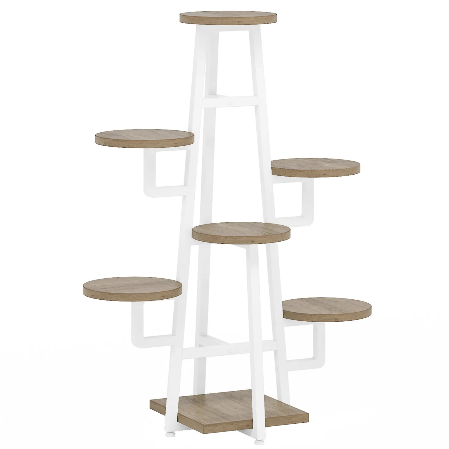 7-Tier Plant Stand, 43.3" Plant Pots Holder Rack Flower Stand