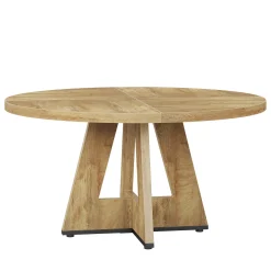Tribesigns 47-Inch Round Conference Table for 4-6 People, Wooden Base and Thickened Top