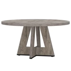 Tribesigns 47-Inch Round Conference Table for 4-6 People, Wooden Base and Thickened Top