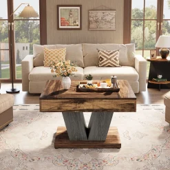Wood Coffee Table, 31.5