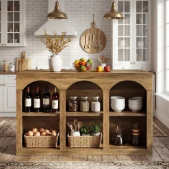 Wooden Kitchen Island, 55